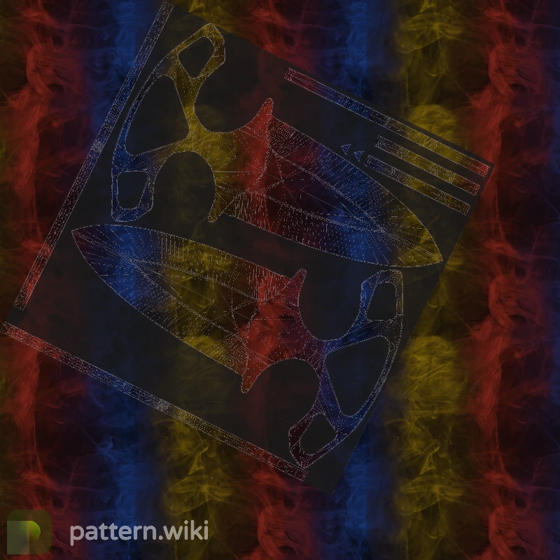 Shadow Daggers Marble Fade seed 730 pattern template