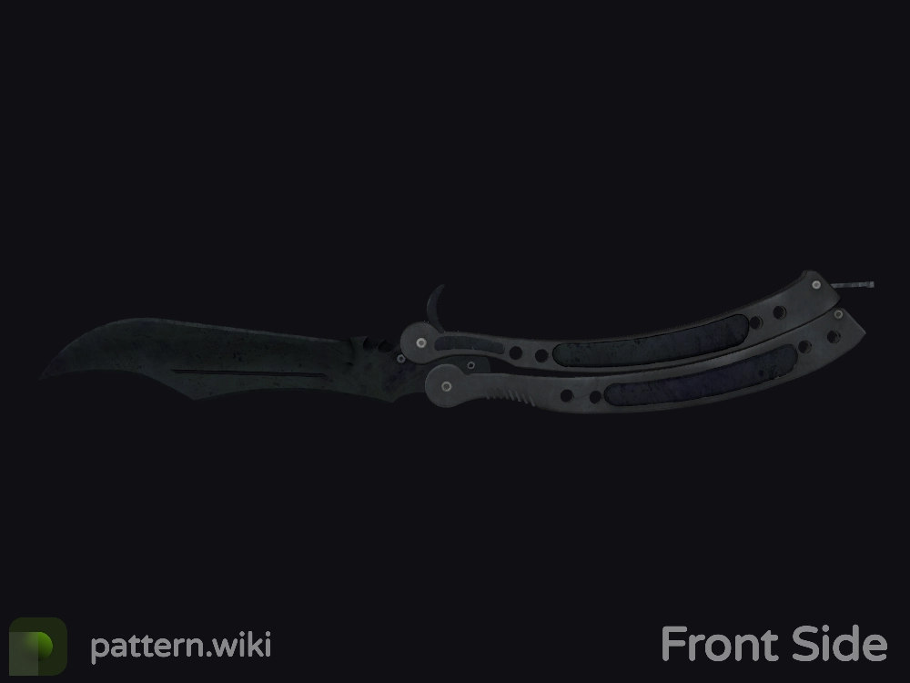 Butterfly Knife Blue Steel seed 37