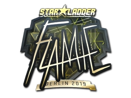 Sticker flamie (Gold) | Berlin 2019 preview