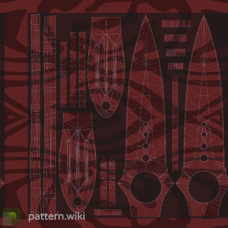 Skeleton Knife Slaughter seed 351 pattern template