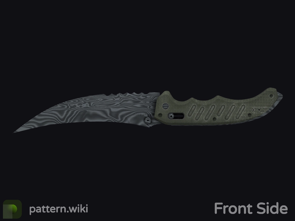 Flip Knife Damascus Steel seed 51