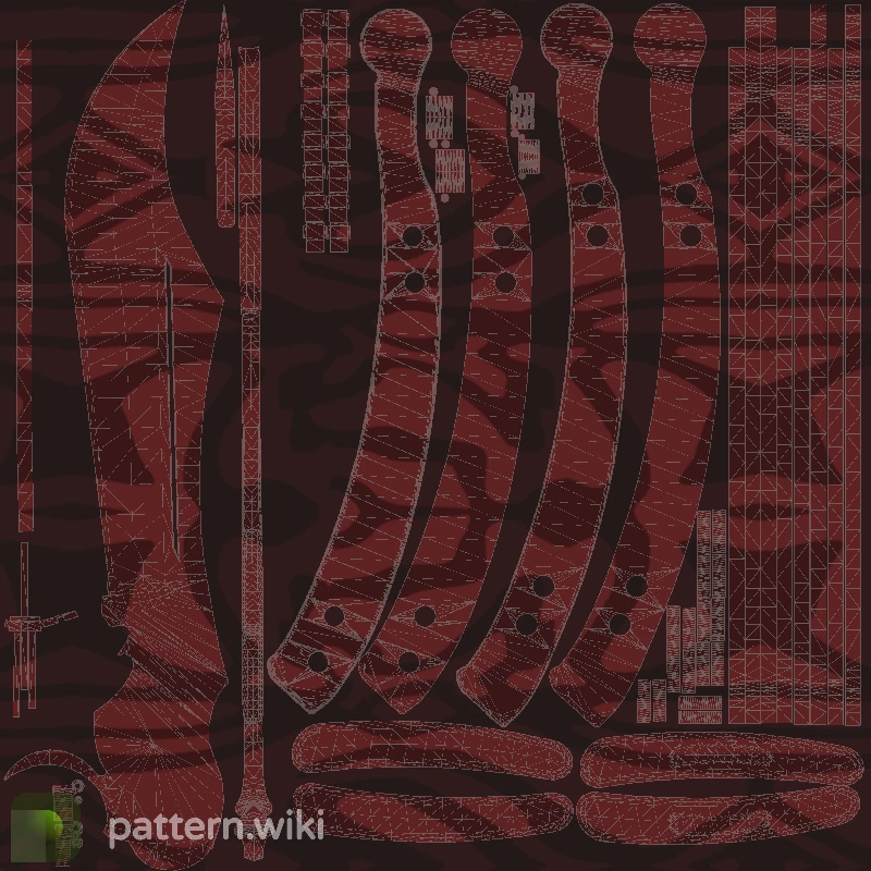 Butterfly Knife Slaughter seed 451 pattern template