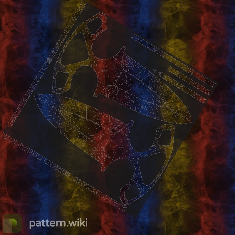 Shadow Daggers Marble Fade seed 322 pattern template