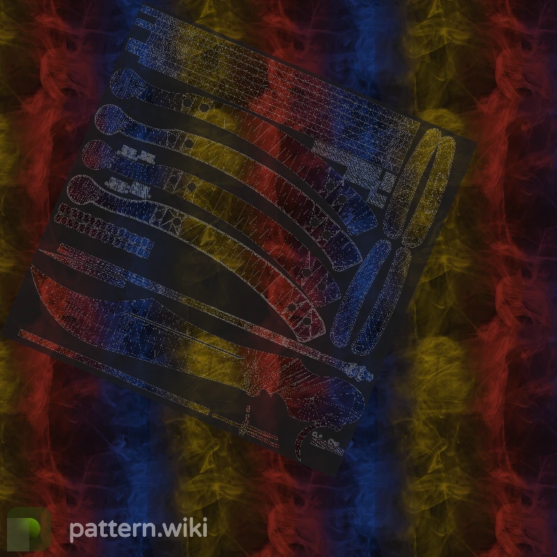 Butterfly Knife Marble Fade seed 483 pattern template