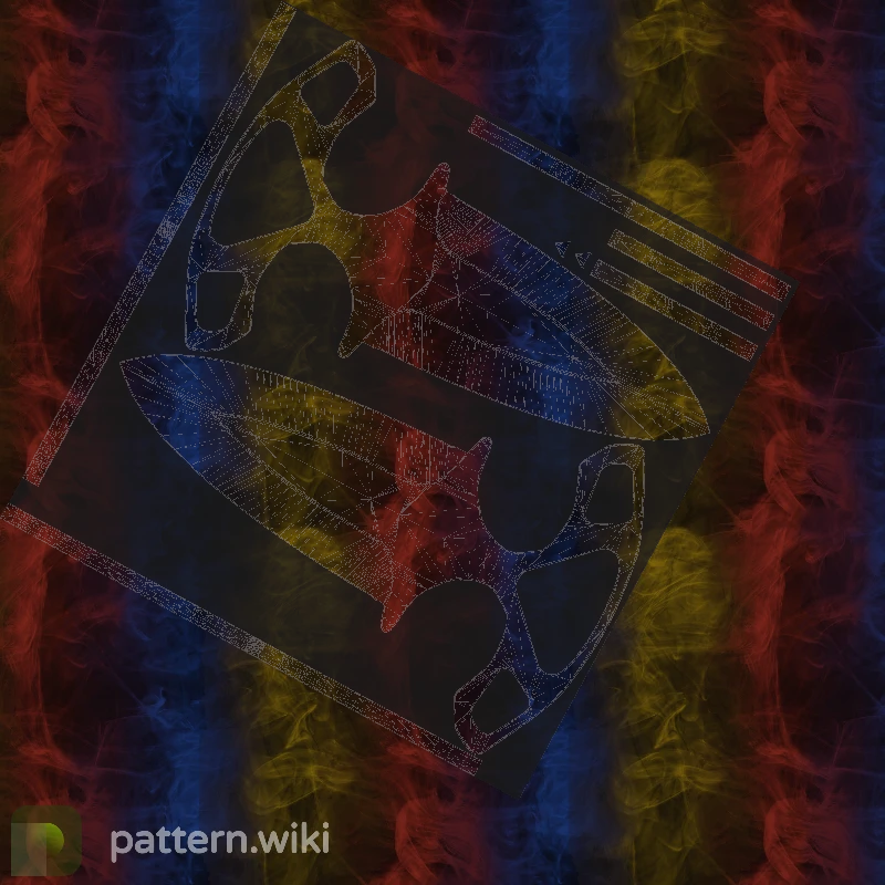 Shadow Daggers Marble Fade seed 244 pattern template