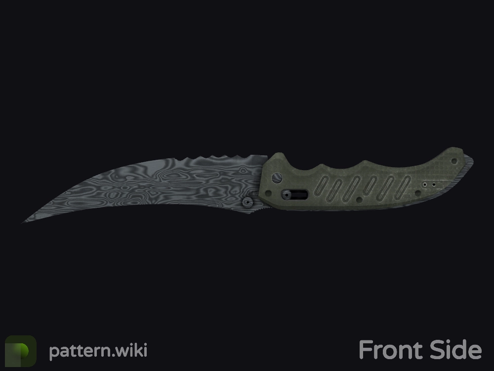 Flip Knife Damascus Steel seed 460