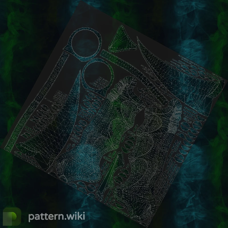 Karambit Gamma Doppler seed 398 pattern template