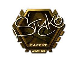 Sticker STYKO (Gold) | London 2018 preview