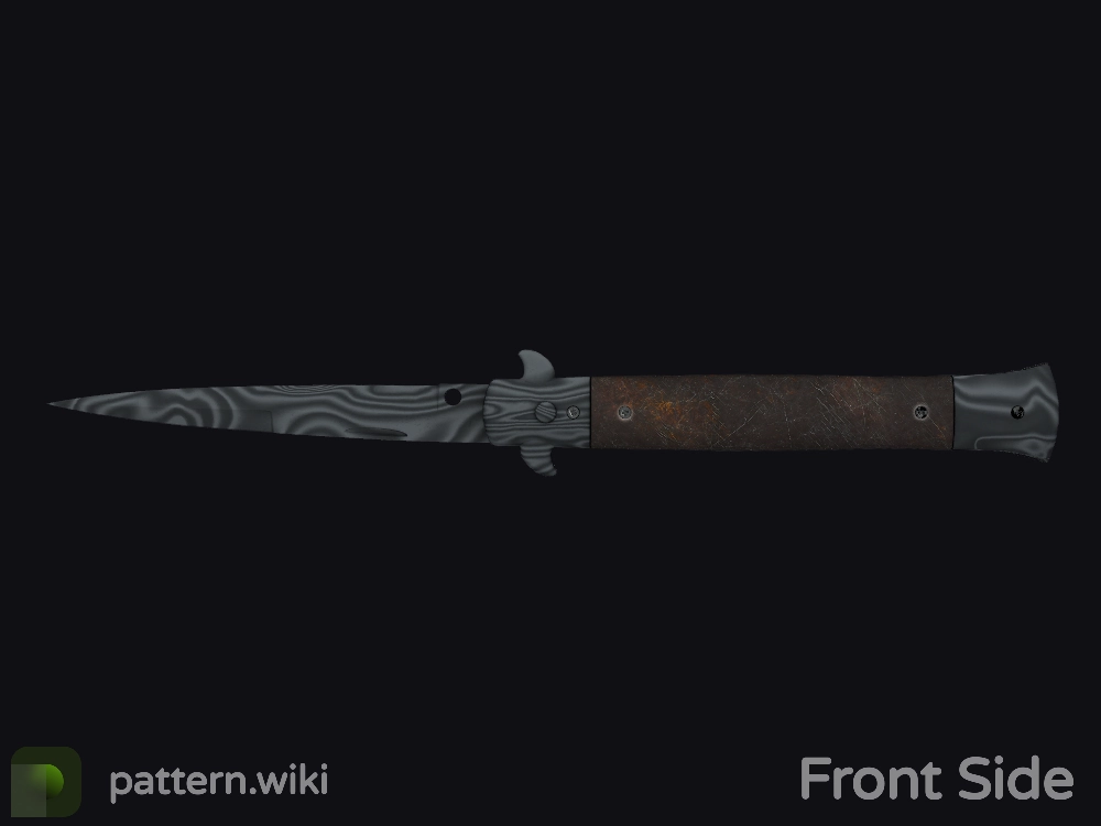 Stiletto Knife Damascus Steel seed 995