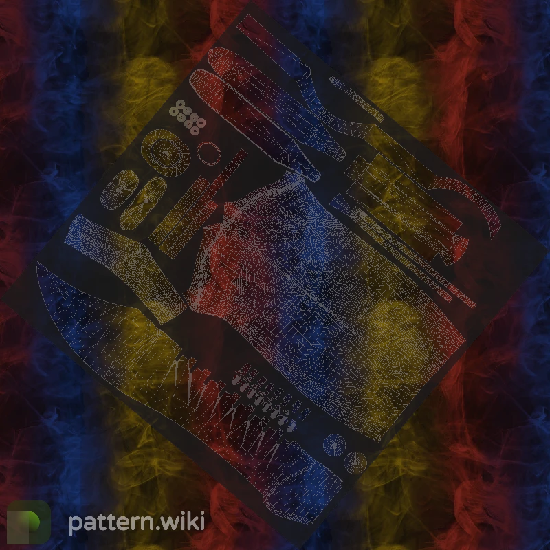 Bowie Knife Marble Fade seed 636 pattern template