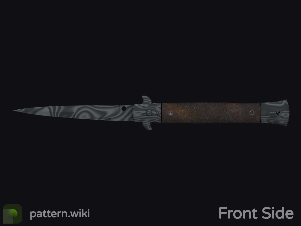 Stiletto Knife Damascus Steel seed 229