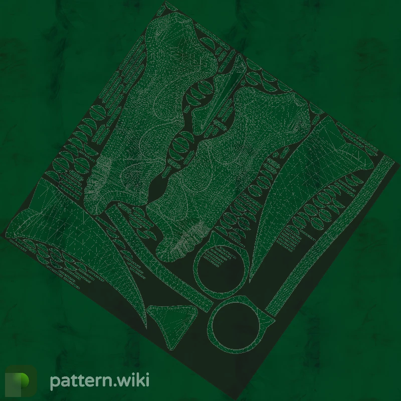 Karambit Gamma Doppler seed 379 pattern template