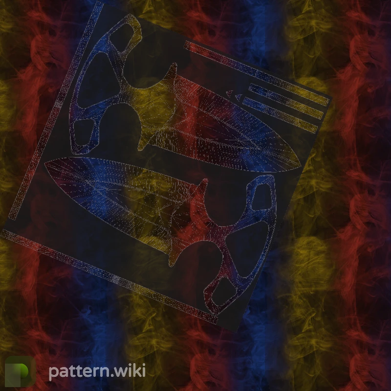 Shadow Daggers Marble Fade seed 764 pattern template