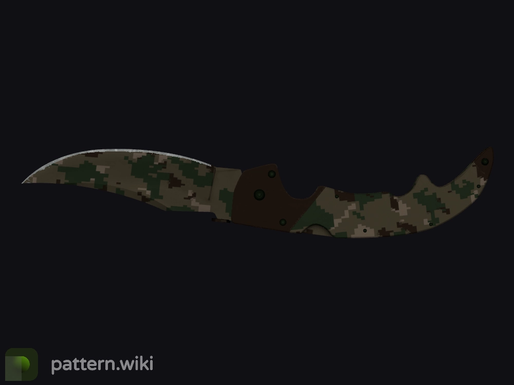 Falchion Knife Forest DDPAT seed 161