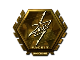 Sticker Zeus (Gold) | London 2018 preview