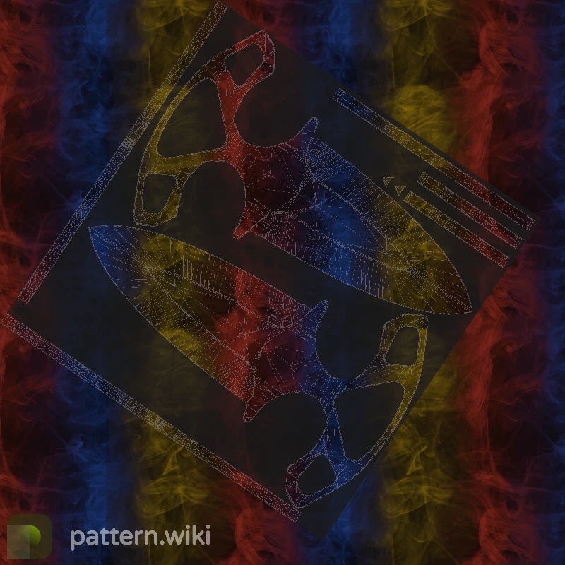 Shadow Daggers Marble Fade seed 318 pattern template