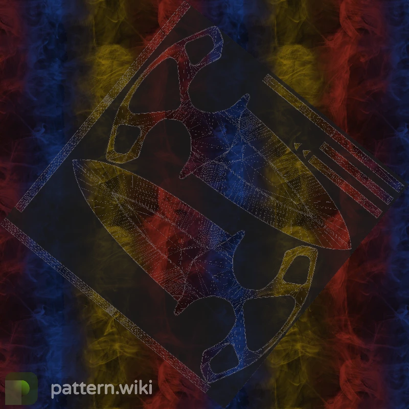 Shadow Daggers Marble Fade seed 256 pattern template