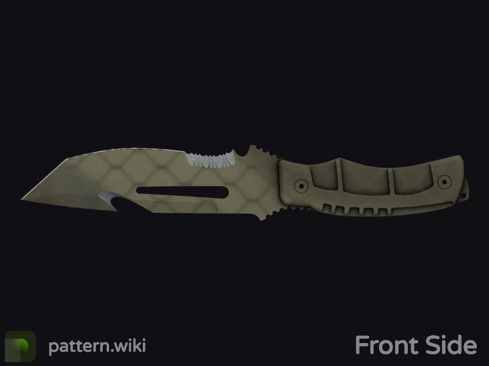 Survival Knife Safari Mesh seed 166