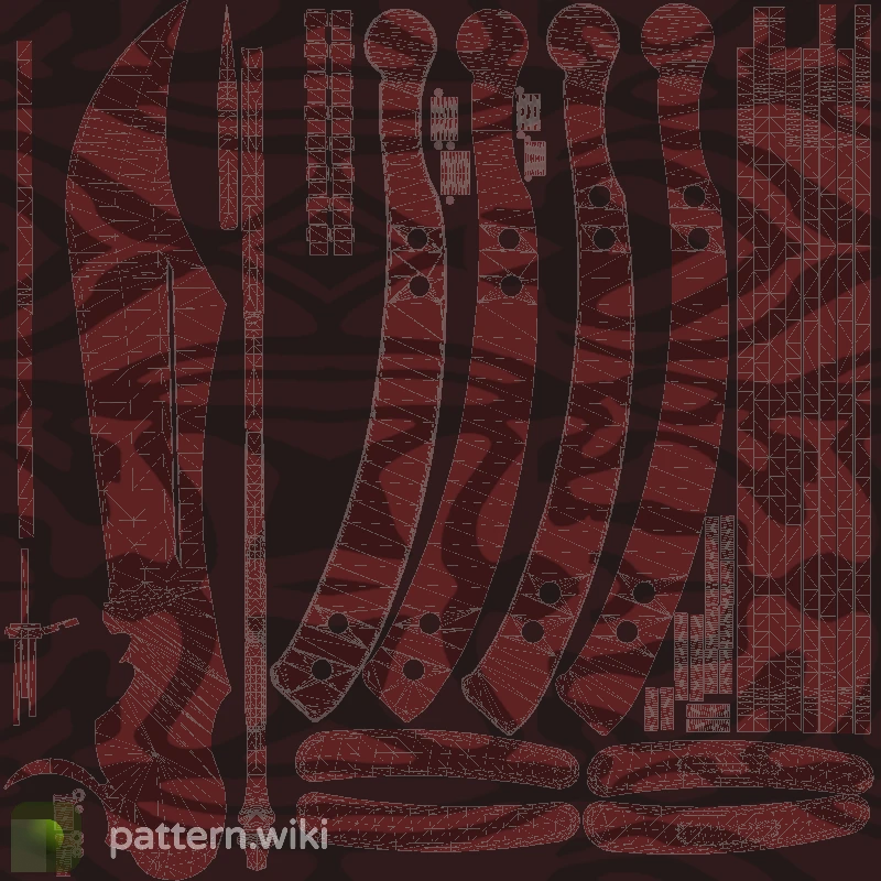 Butterfly Knife Slaughter seed 889 pattern template