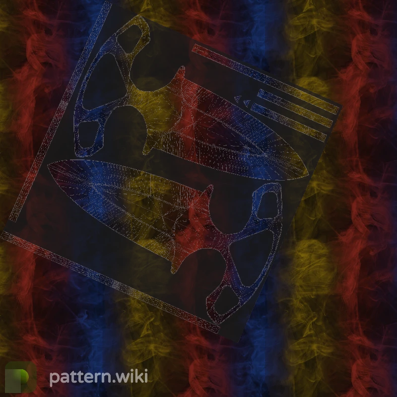 Shadow Daggers Marble Fade seed 222 pattern template