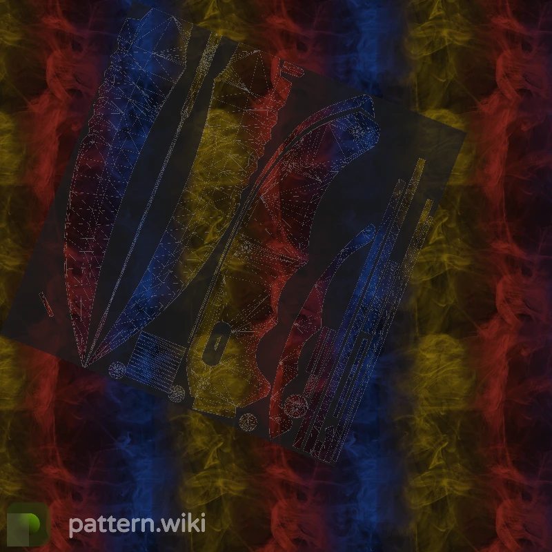 Flip Knife Marble Fade seed 854 pattern template