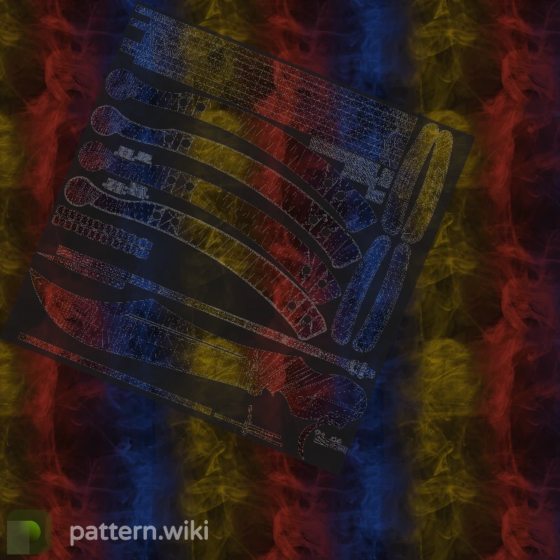 Butterfly Knife Marble Fade seed 766 pattern template