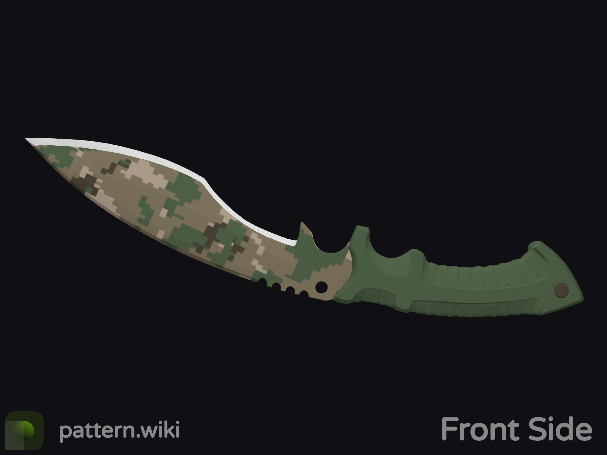 Kukri Knife Forest DDPAT seed 356