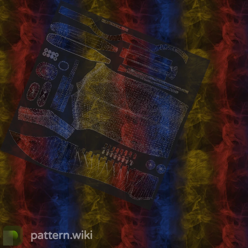 Bowie Knife Marble Fade seed 68 pattern template