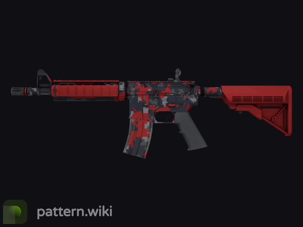 M4A4 Red DDPAT seed 978