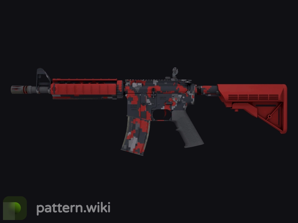 M4A4 Red DDPAT seed 817