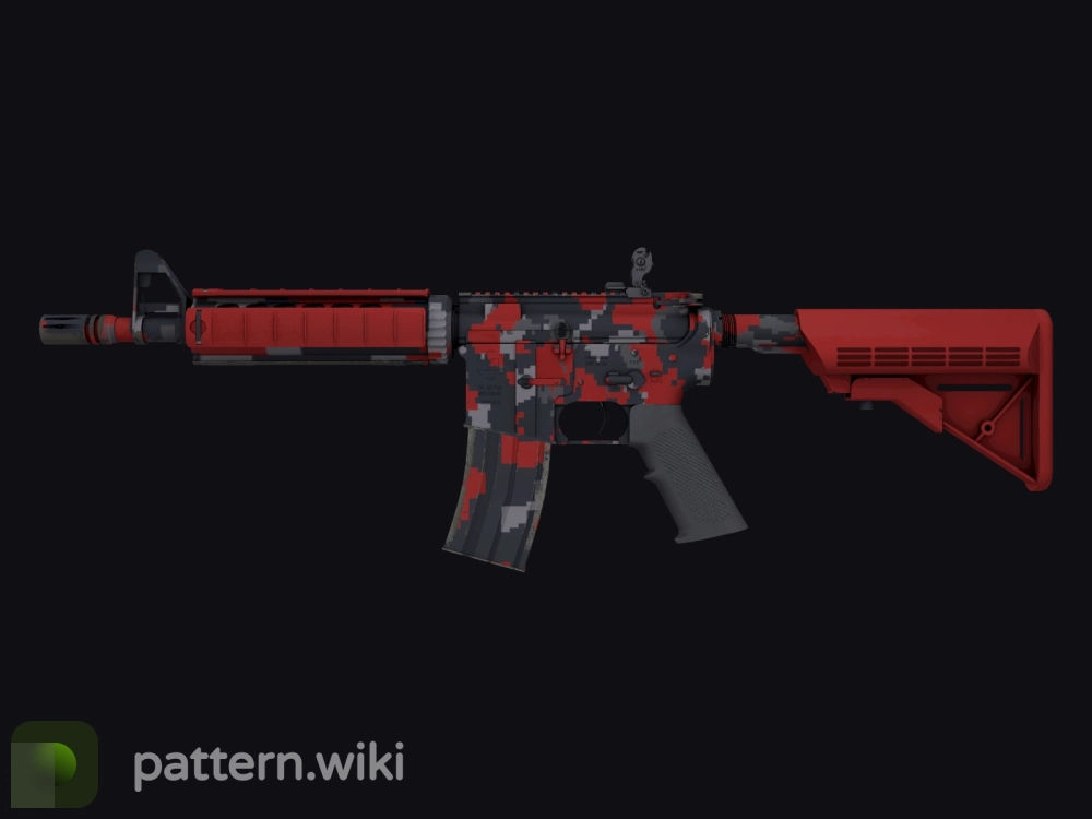 M4A4 Red DDPAT seed 568