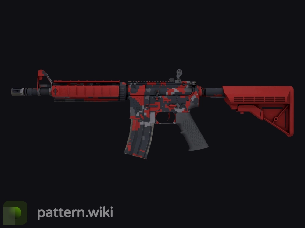 M4A4 Red DDPAT seed 82