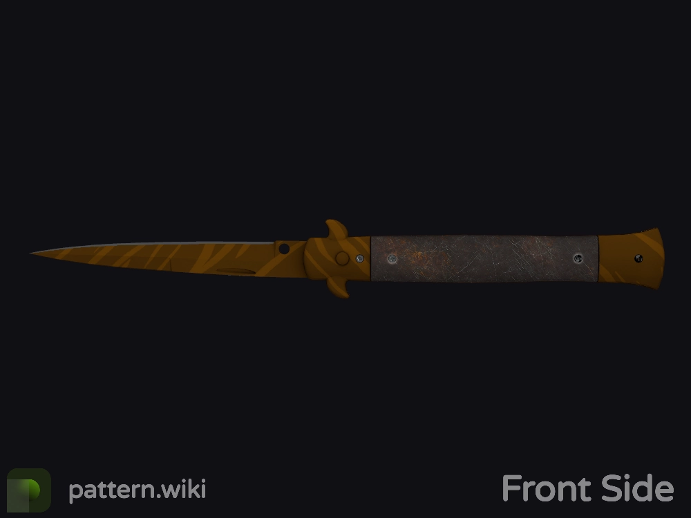 Stiletto Knife Tiger Tooth seed 725