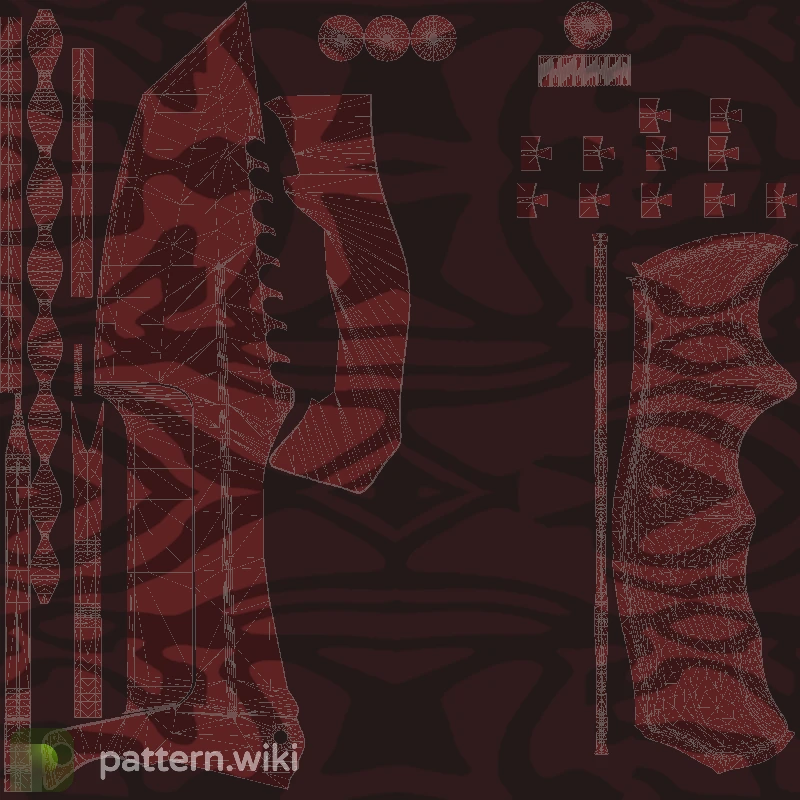 Huntsman Knife Slaughter seed 146 pattern template