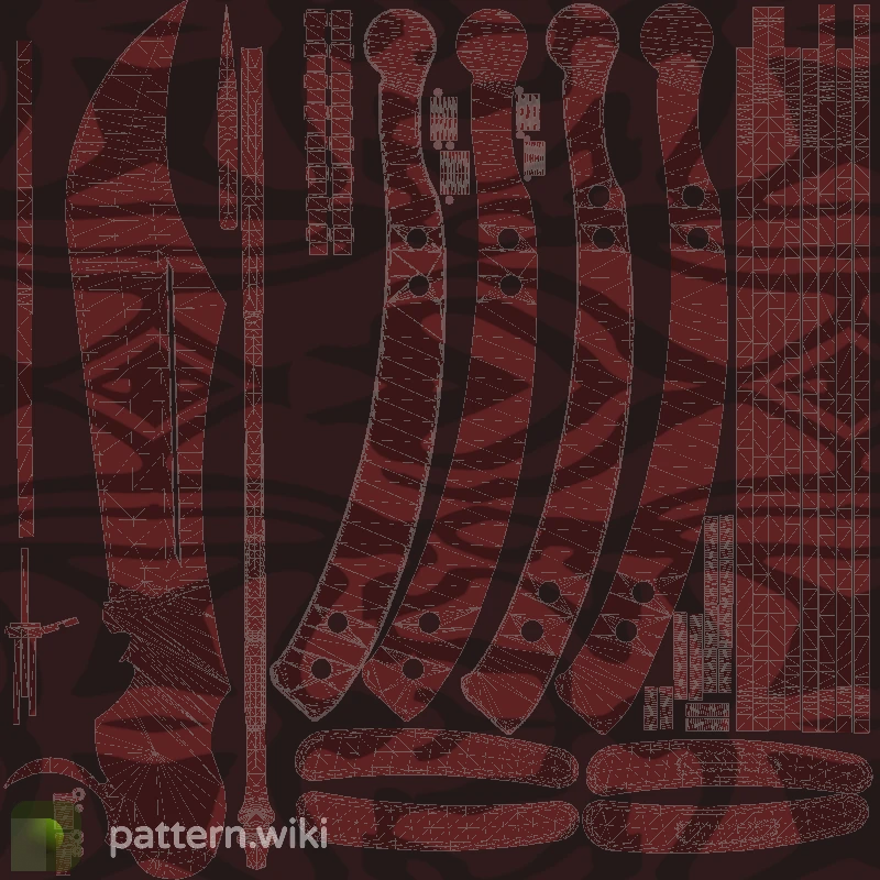 Butterfly Knife Slaughter seed 268 pattern template