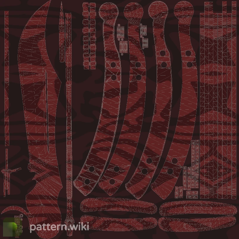 Butterfly Knife Slaughter seed 446 pattern template