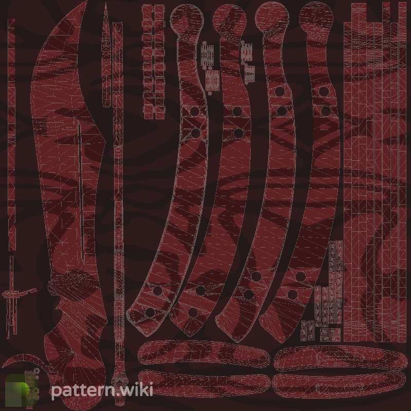 Butterfly Knife Slaughter seed 887 pattern template