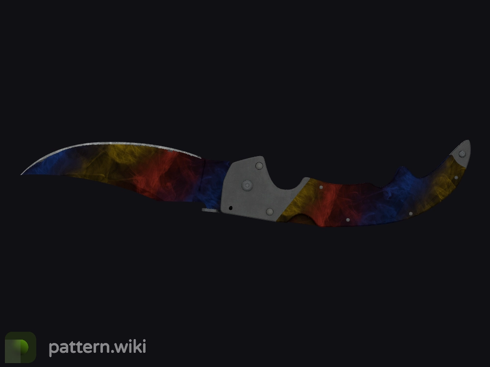 Falchion Knife Marble Fade seed 996