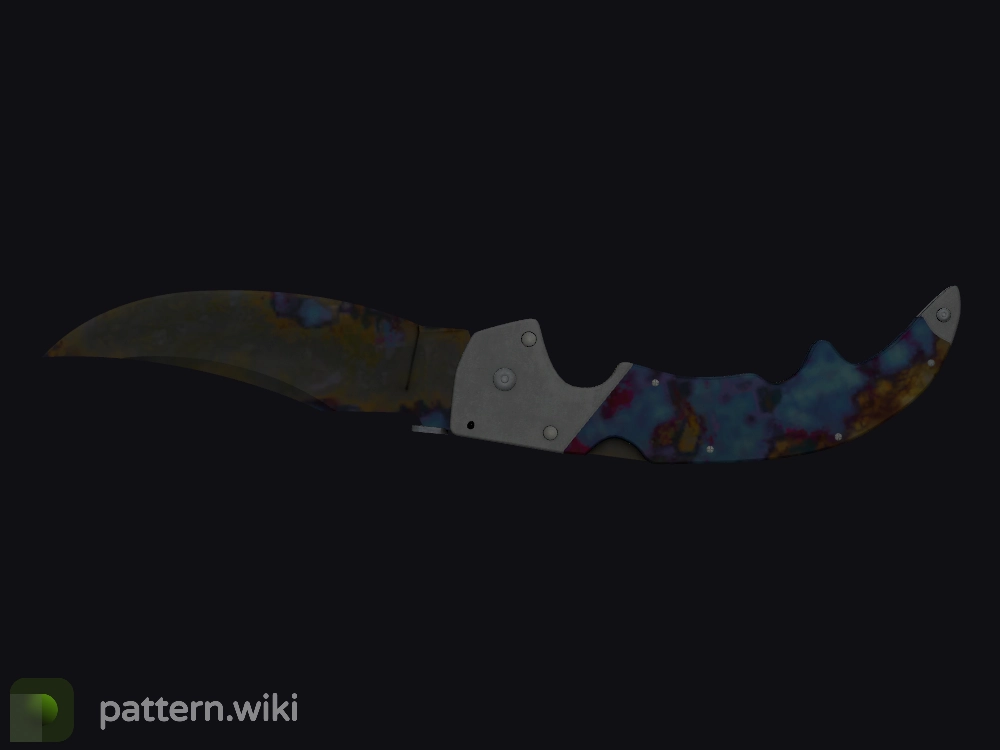 Falchion Knife Case Hardened seed 495