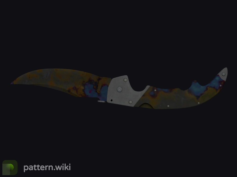 Falchion Knife Case Hardened seed 123