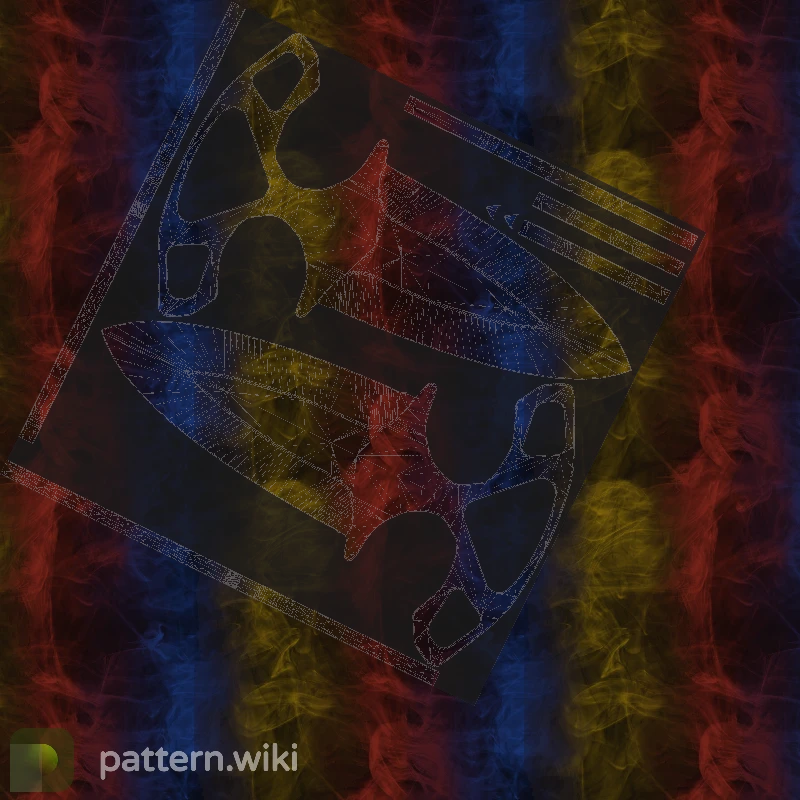 Shadow Daggers Marble Fade seed 160 pattern template