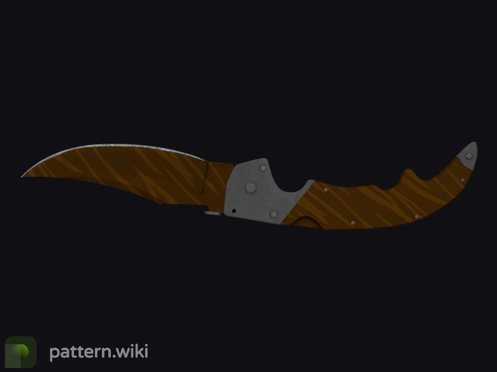 Falchion Knife Tiger Tooth seed 497