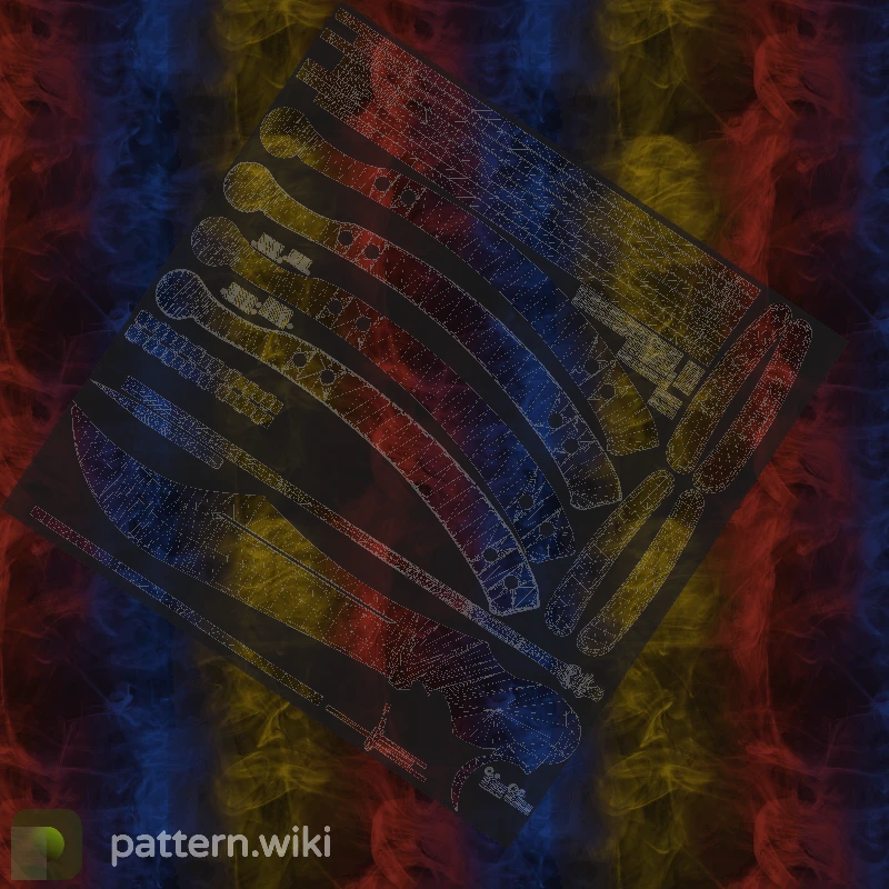 Butterfly Knife Marble Fade seed 475 pattern template