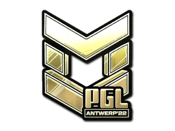 Sticker PGL (Gold) | Antwerp 2022 preview