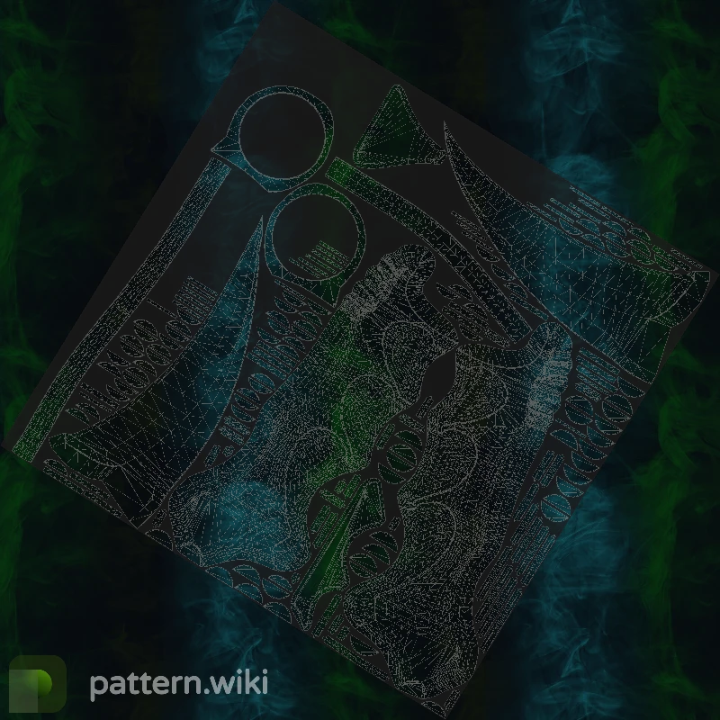 Karambit Gamma Doppler seed 367 pattern template