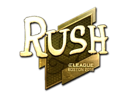 Sticker RUSH (Gold) | Boston 2018 preview