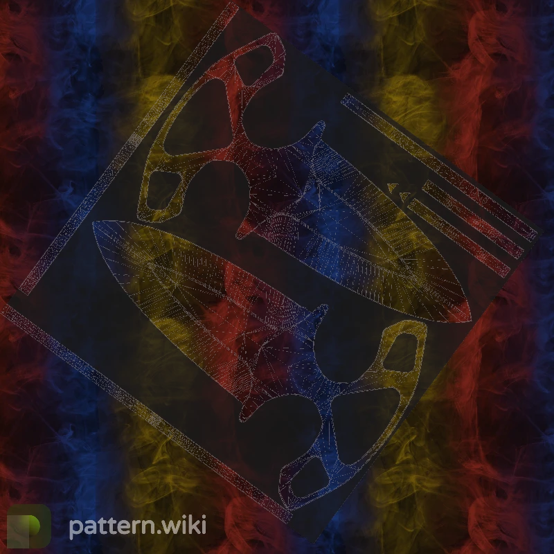 Shadow Daggers Marble Fade seed 361 pattern template