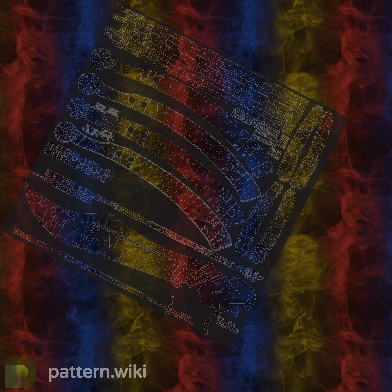 Butterfly Knife Marble Fade seed 409 pattern template