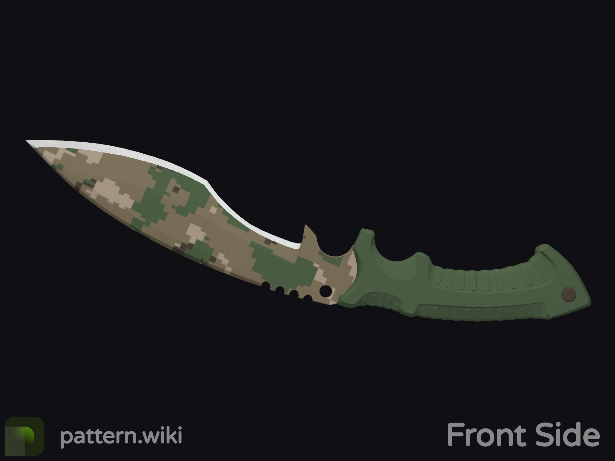 Kukri Knife Forest DDPAT seed 35