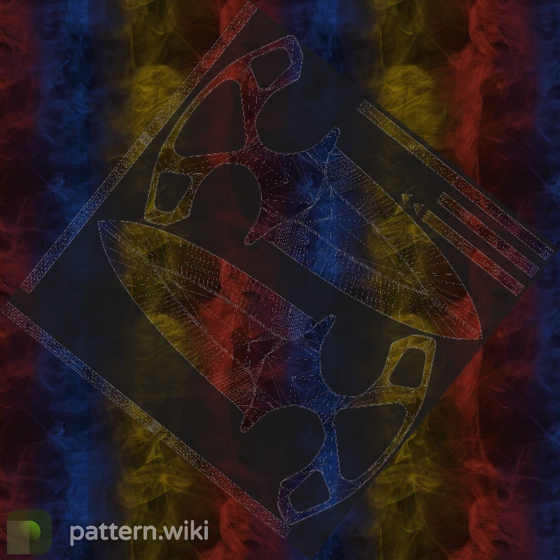 Shadow Daggers Marble Fade seed 29 pattern template